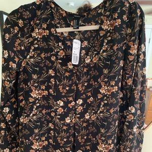 Floral Forever 21 Blouse